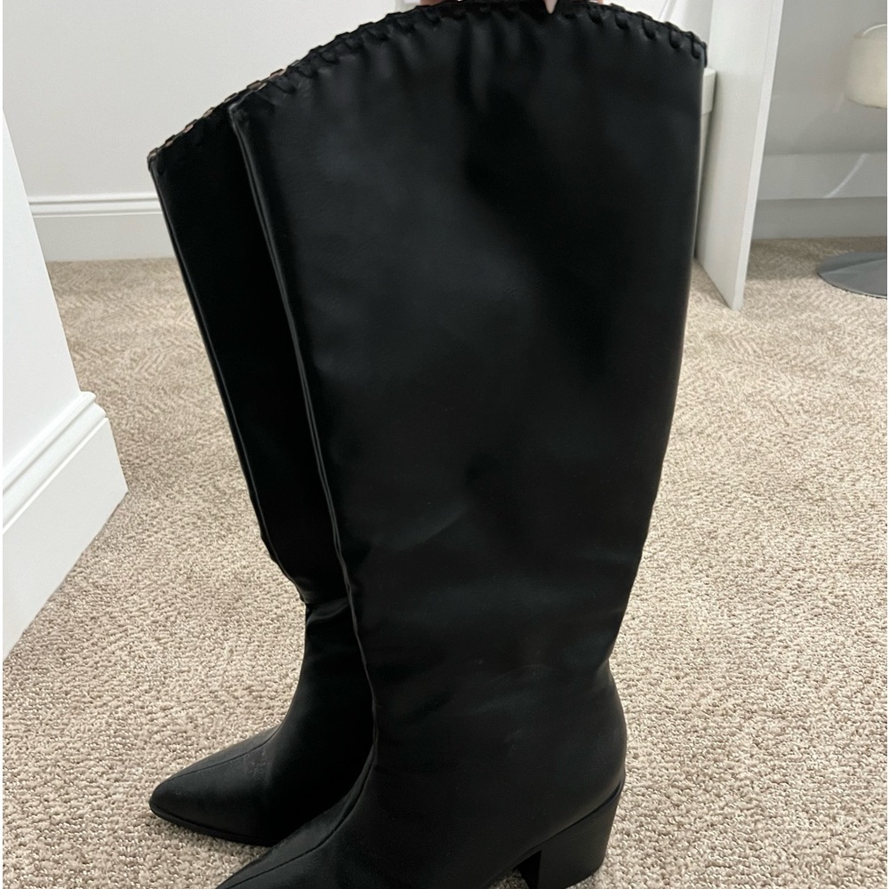 black cow girl boots